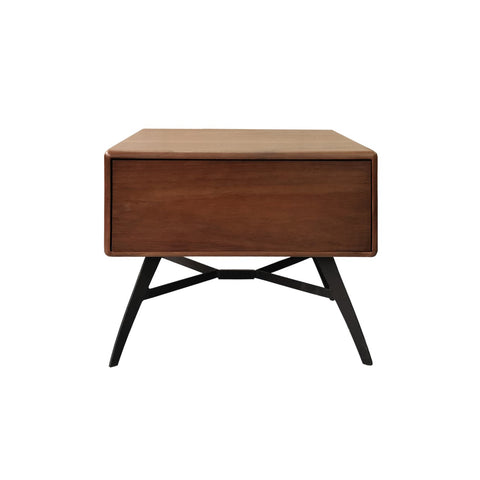 Image of Harry Wooden Side Table In Brown-Side Table-Furnituremart.sg