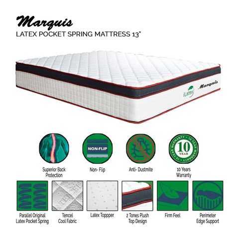 Image of I Latex 13 Inch Marquis Latex Pocket Spring best mattress