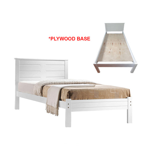Image of Robby Series 11 Wooden Bed Frame White In Single Size