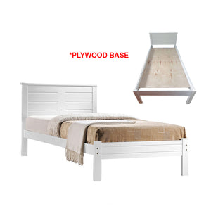 Robby Series 11 Wooden Bed Frame White In Single Size