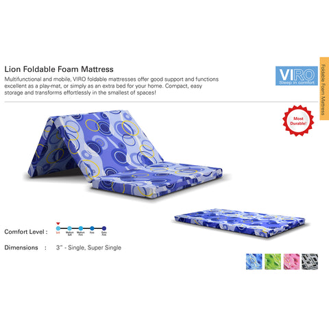 Image of Viro Lion folding foam mattress