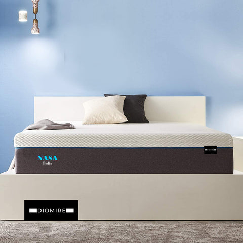 Image of Diomire 10" NASA Pedic Gel Memory Foam Mattress. All Sizes Available