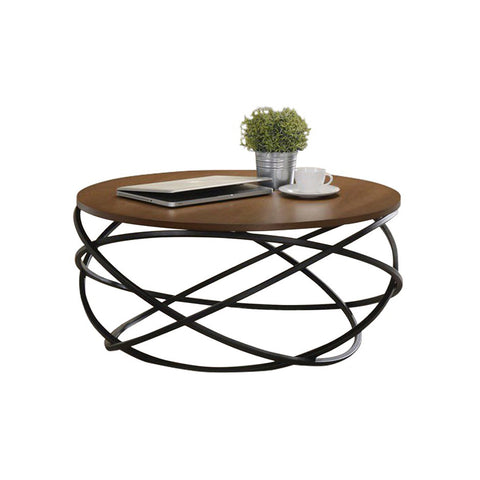 Image of Metallica round wood coffee table
