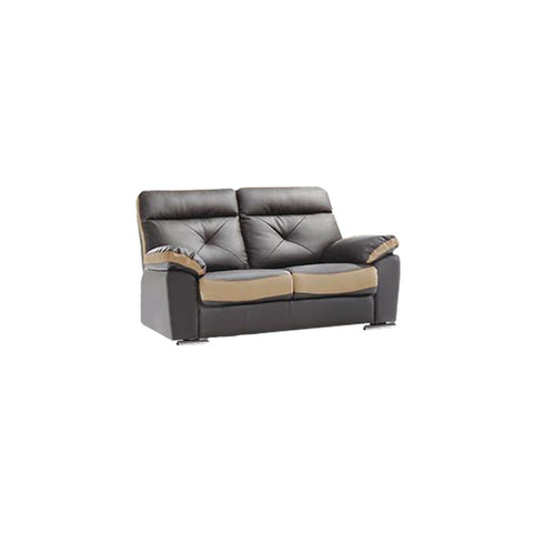 Image of Mondrey 2/3 Seater Faux Leather Sofa In Grey/ Beige-Furnituremart.sg