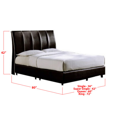 Image of Furnituremart Naveen low leather bed frame