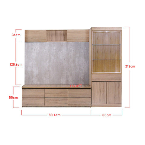 Image of Furnituremart Nella tv wall unit