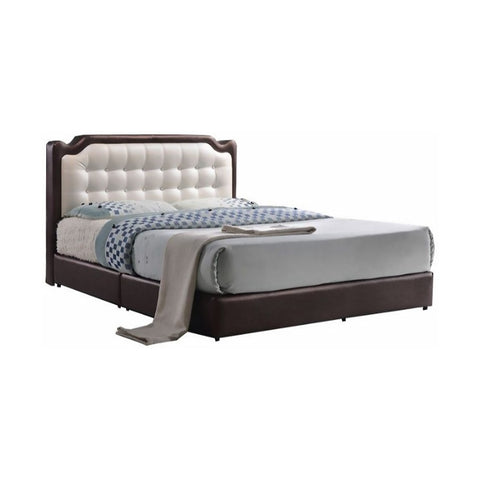 Image of Furnituremart Nia leather bed frame with storage