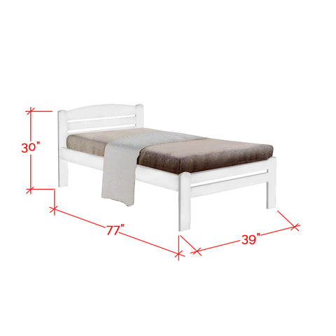 Image of Furnituremart Robby Series solid wood bed