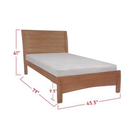 Image of Furnituremart Ronie wooden bed frame