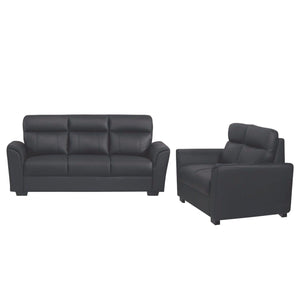 Roul 1/ 2/ 3 Seater Half Genuine Cowhide Leather Sofa in 6 Colours-Recliner Sofa/ Armchair-Furnituremart.sg