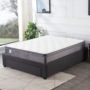 Salem Bed Frame with Drawer + Mattress Package In Queen and King Size-Bed Frame-Furnituremart.sg