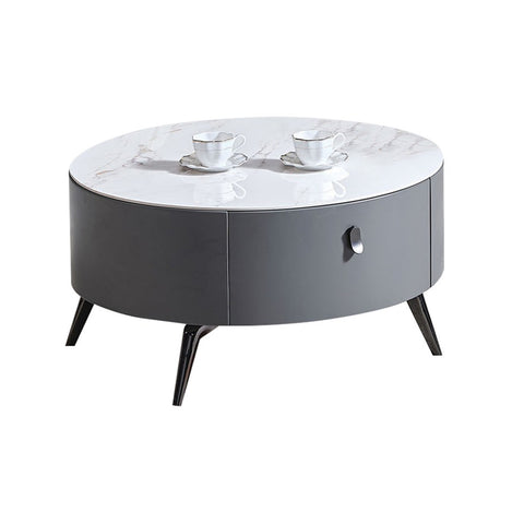 Image of Furnituremart Sharie Series round coffee table with storage