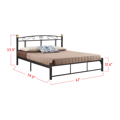 Image of Furnituremart Suzana Series metal platform bed