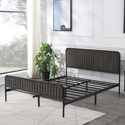Image of Xiomara Metal Bed Frame In Queen Size-Bed Frame-Furnituremart.sg