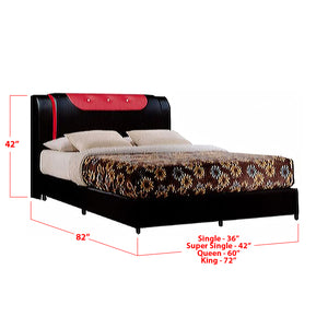 Furnituremart Xoan leather and wood bed frame