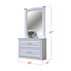 Furnituremart Yoon Korean Style makeup mirror dressing table