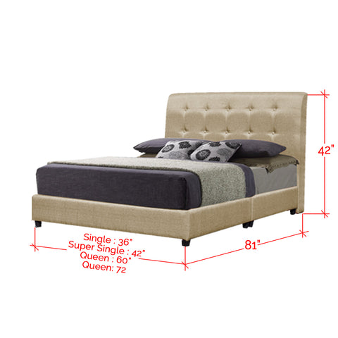 Image of Shivom A Series Leather Divan Bed Frame In Single, Super Single, Queen, and King Size-Bed Frame-Furnituremart.sg