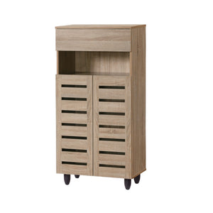 DOTA 2 Doors And 4 Doors Shoe Cabinet with Drawer In Natural Oak Color
