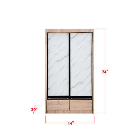 Image of Furnituremart Sliding Glass Door Wardrobe 