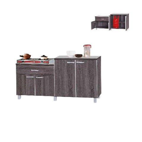 Image of Zariah Series 6 Wooden Kitchen Cabinet with Drawer