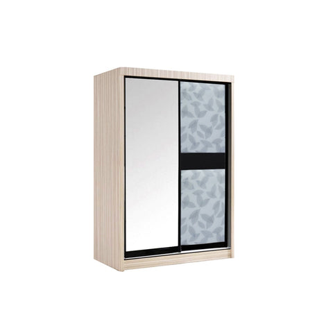 Image of Furnituremart 4 ft. Sliding Door Wardrobe With Mirror