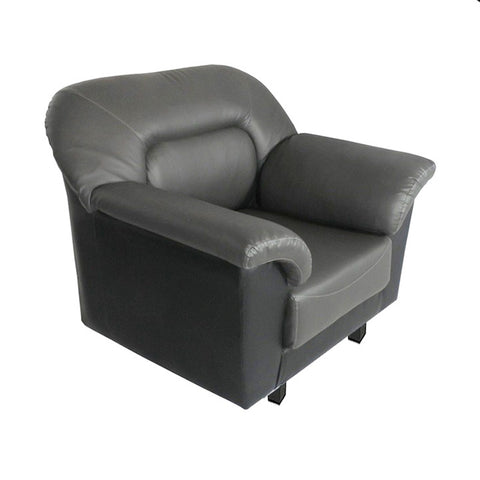 Image of Horgar Series 1/2/3 Seater Faux Leather Sofa With Ottoman