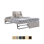 Amora Single and Super Single Pull Out Bed Frame with Mattress Bundle in 6 Colours
