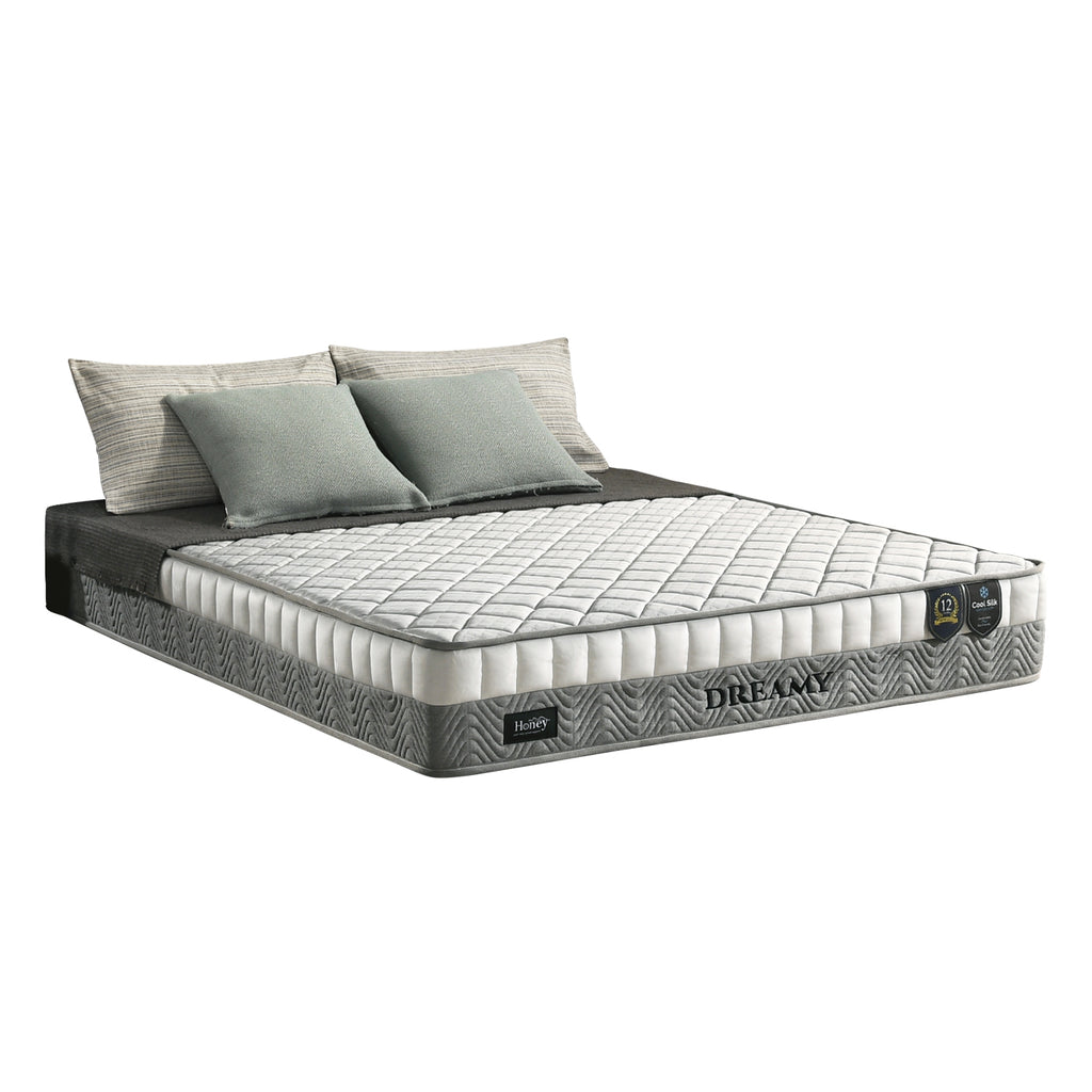Honey Dreamy 10" Mattress Cool Silk Plus 7-Zone Pocket Spring - All Sizes Available