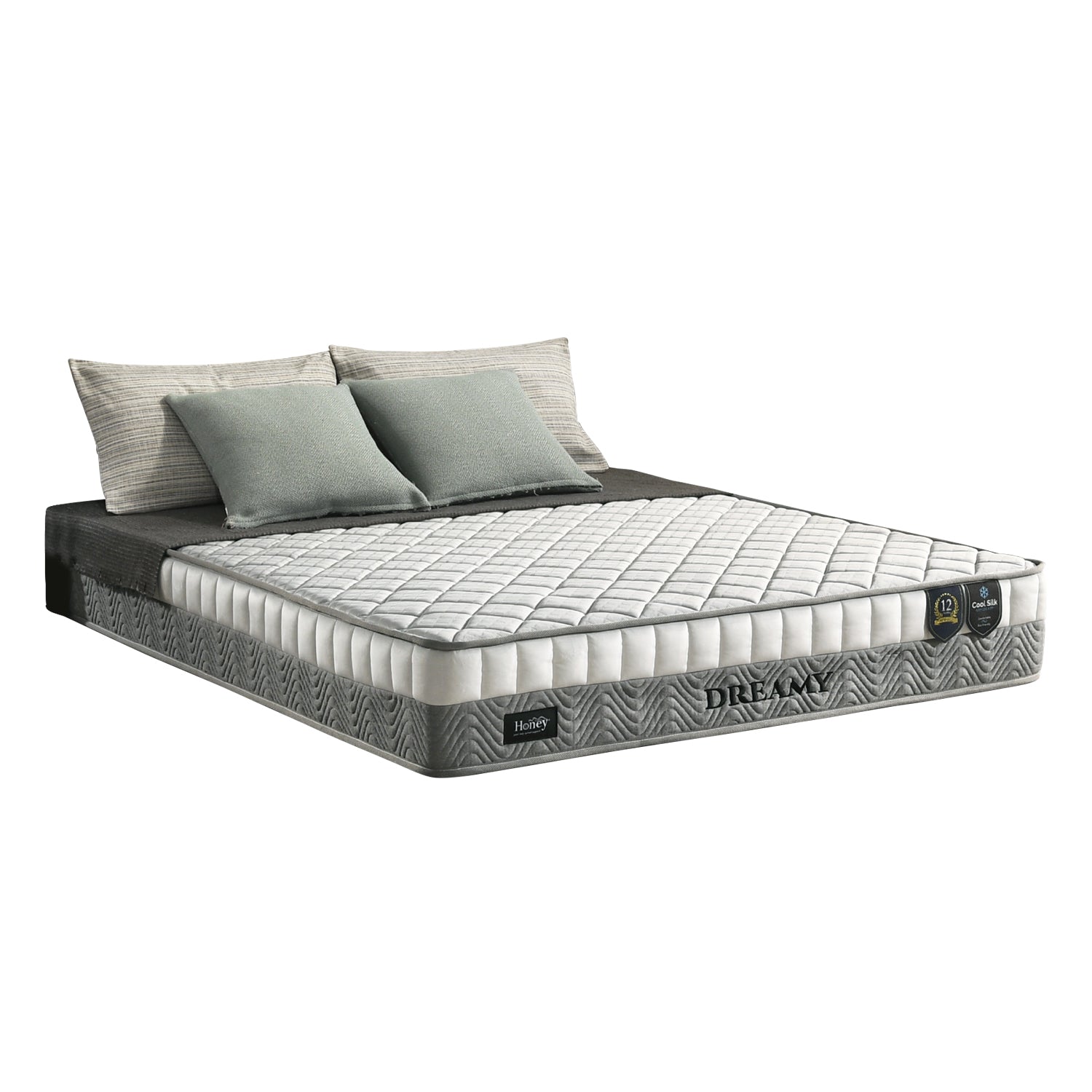 Honey Dreamy 10" Mattress Cool Silk Plus 7-Zone Pocket Spring - All Sizes Available