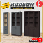 Hudson Series Open Shelves Display Cabinet Bookshelf Storage in 9 Models