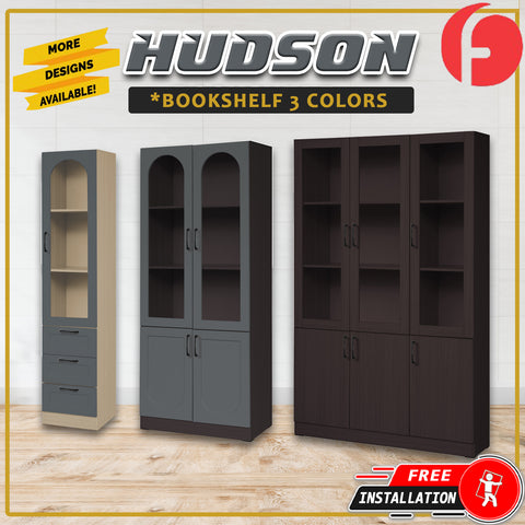 Image of Hudson Series Open Shelves Display Cabinet Bookshelf Storage in 9 Models