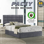 Pacey Divan Bed Frame with Mattress - PetFriendly Scratch Resistant Option / All Sizes