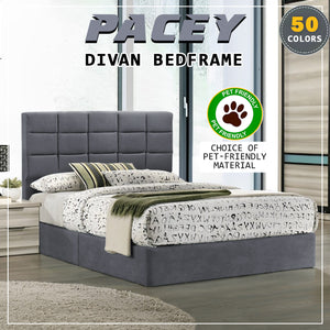 Pacey Divan Bed Frame with Mattress - PetFriendly Scratchproof Option / All Sizes