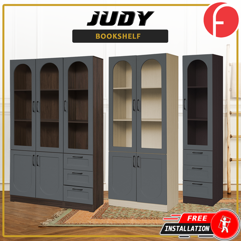 Image of Judy Series Open Shelves Display Cabinet Bookshelf Storage in 3 Colours