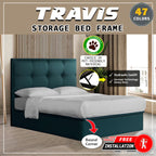 Travis 16" Depth Storage Bedframe w/ Mattress Add On - PetFriendly Option - All Sizes