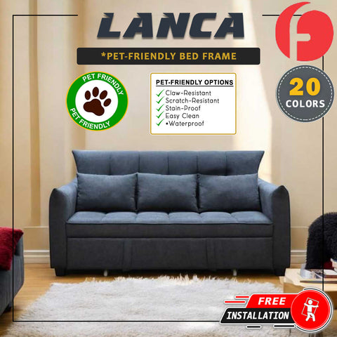Image of Lanca 3-Seater Sofa Bed High Density Comfortable with PetFriendly Options in 20 Colours
