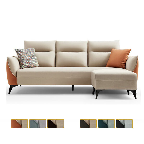 Saffy Fabric 3-Seater / 4-Seater Sofa with Ottoman w/ Pet-Friendly Option