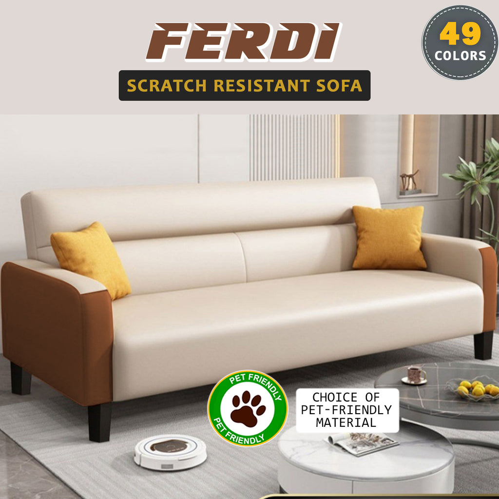 Ferdi 2-Seater/3-Seater Sofa - w/ PetFriendly Scratch-Resistant Option