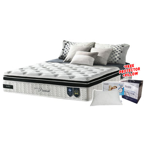 Honey Pure Premium 12" 7-Zone Pocket Spring Mattress w/ FREE PILLOW - All Sizes Available