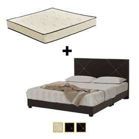 Sabrina Bed Frame + 6 inch Health Care Mattress In Single, Super Single, Queen, and King Size
