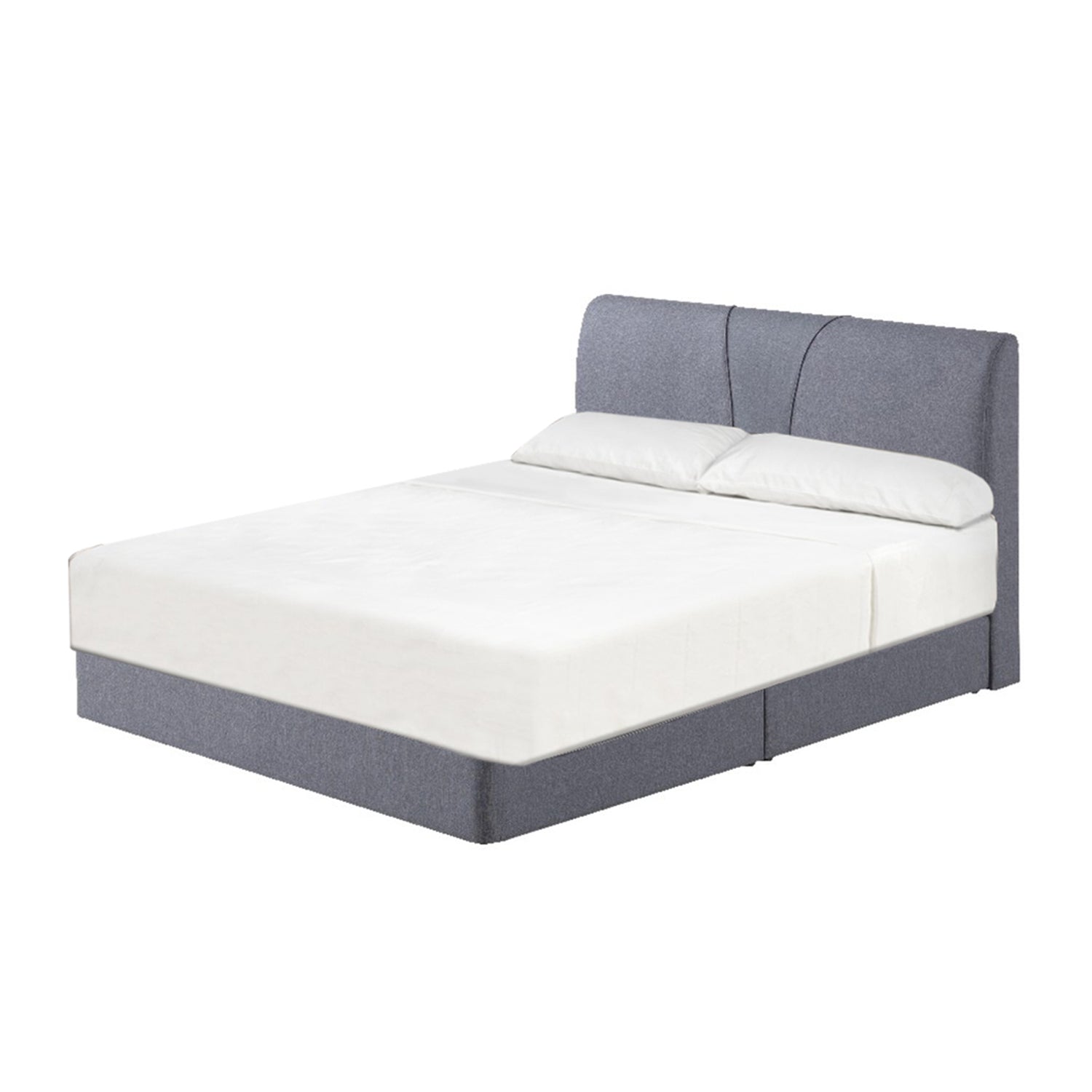 Fanny Fabric Divan Bed In 4 Colors With 10" Orthocoil Posture Plush Euro-Top Mattress Package - All Sizes Available
