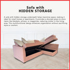 Orson 3-Seater L-Shaped Sofa with Storage High Density Foam w/ PetFriendly Options