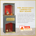 Bret Oriental Altar Table with Top Altar Cabinet Fire Resistant Altar Cabinet