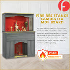River Oriental Altar Table with Top Altar Cabinet Fire Resistant Altar Cabinet