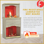 Emery Oriental Altar Table with Top Altar Cabinet Fire Resistant Altar Cabinet