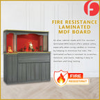 Harlyn Oriental Altar Table with Top Altar Cabinet Fire Resistant Laminated Board
