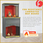 Easton Oriental Altar Table with Top Altar Cabinet Fire Resistant Altar Cabinet