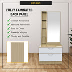 Sirius Dressing Table With Free Stool Laminated Smooth Gliding Drawer In 6 Colours