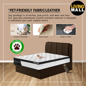 Elizza Storage Bed Frame SBD 16" Pet-Friendly In 47 Colors / With Mattress Option