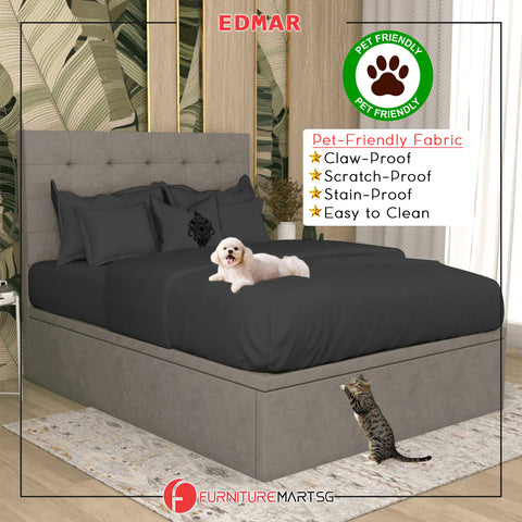 Image of Edmar 18" SBD Storage Bed Pet Friendly Scratch-proof Fabric - With Mattress Add-On